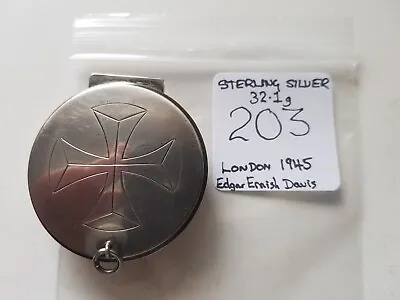 £165 • Buy Sterling Silver Pyx Edgar Ernest Davis London 1945 32.1g #203