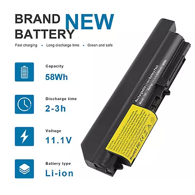 Laptop Battery For IBM Lenovo ThinkPad T400 T61 R61 R400 Series 14.1  Widescreen • $9.95