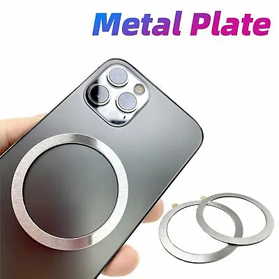 Phone Shell Wireless Charging Magnet Ring Metal Sticker Magnetic Attraction • £2.72