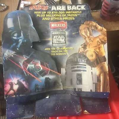 Star Wars Tazos Walkers Advertising Empty Box • £25