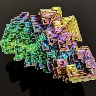 70g Natural Rainbow Aura Titanium Bismuth Specimen Crystal Stone Cluster Reiki • £7.79
