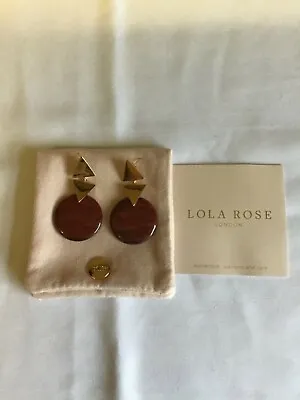 Lola Rose Keta Red Jasper Earrings BNWT • £49.99
