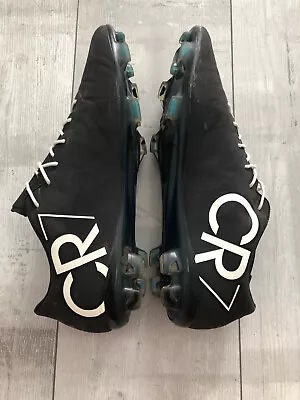 Nike Mercurial Vapor X Black CR7 Rare Football Soccer Cleats Shoes US12 UK11   • $169