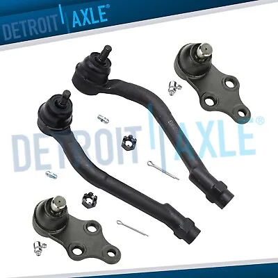 4pc Front Outer Tie Rods Lower Ball Joints For Hyundai Sonata Tucson Kia Optima • $42.17