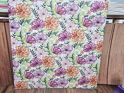 Stampin’ Up! DELIGHTFUL FLORAL DESIGNER SERIES PAPER DSP New 12 Sheets 12 X 12 • $19.95