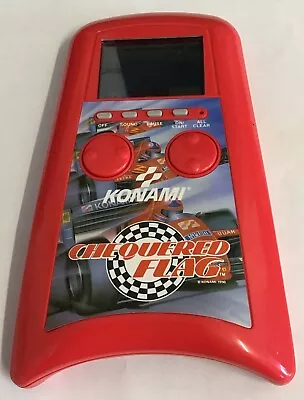 Konami Chequered Flag 90s Hand Held LCD Vintage Game • £15