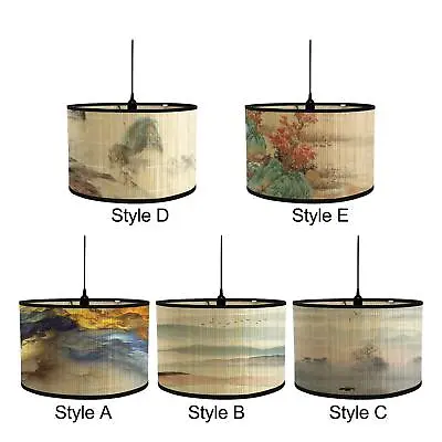 Drum Print Lamp Shade Retro Printed Drum Lampshade For Desk Pendant Ceiling • $37.08