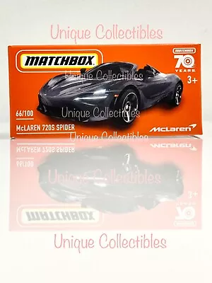 Matchbox McLaren 720S Spider 66/100 HLF42 Power Grabs Brand New • $8.95