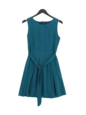 Wal-G Women's Midi Dress S Blue 100% Polyester Sleeveless Midi Round Neck A-Line • £12.19