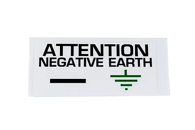 David Brown Decal Negative Earth (961934) • £1.90