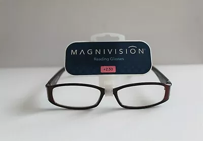 NEW!  FOSTER GRANT MAGNIVISION READING GLASSES: Red Fashion 2.50 • $10