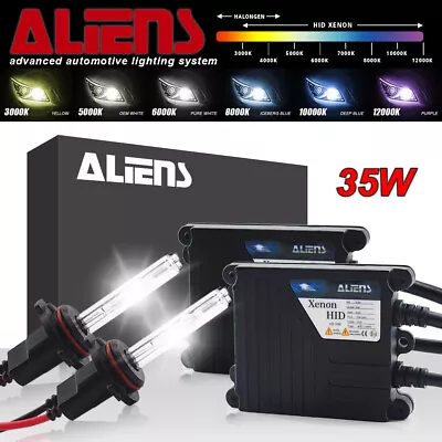 Aliens 35W HID Xenon Headlight Conversion Kit  H1 H3 H4 H13 9005 9006 9007 880 • $29.99