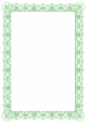 Computer Craft 755650 Certificate Papers With Foil Seals 90gsm A4 Green Wave Ref • £12.76