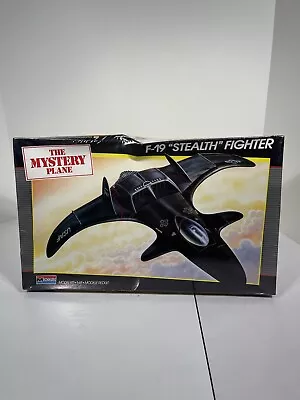 Vintage 1987 Monogram F-19 “Stealth” Fighter 1:48 Model Kit #5824 Mystery Plane • $75