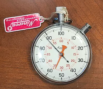 Vintage Minerva Stopwatch Swiss Made With Original Box - Working! • $25