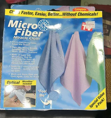 Microfiber Cleaning Towel MIRACLE CLOTH 8PK AS SEEN ON TV 16x16 12x12 Eyeglasses • $13.90