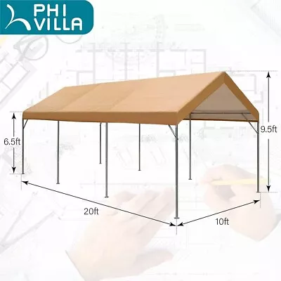 PHI VILLA 10x20 Ft Heavy Duty Carport Canopy Shelter • $150