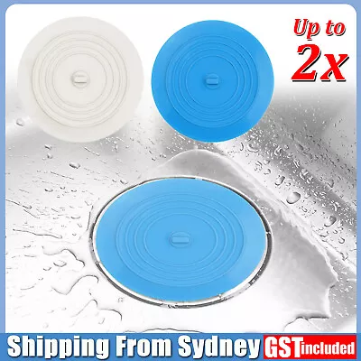 Silicone Round Drain Cover Sink Stopper Plug For Bathroom Floor Shower Covers AU • $6.35