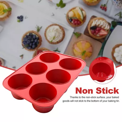 Non Stick Yorkshire Pudding Cupcake Tin Muffin Tray For Baking Silicone Mold UK • £12.11