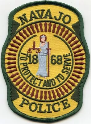 NAVAJO Indian Tribe ARIZONA AZ To Protect And To Serve TRIBAL POLICE PATCH • $9.99