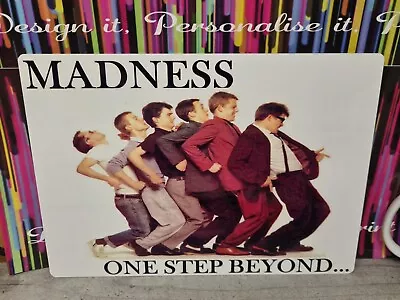 MADNESS ONE STEP BEYOND 198mmx283mm METAL SIGN/ MAN CAVE/ GARAGE/ SHED. • £6.50