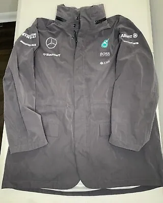 Hugo Boss Mercedes Benz AMG Petronas F1 Racing Team Hooded Jacket! Size XXL • $99.99