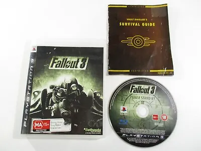 PS3 Game Fallout 3 Please Stand By PAL MA15+ 2008 Bethesda Software Tested • $17.60