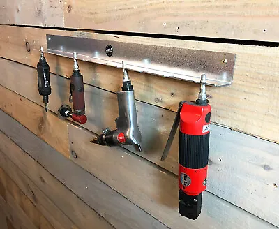 Air Tool Wall Mounted Garage Tools Storage Rack Shelf Holder Euro UK 10 Slots • £15.95