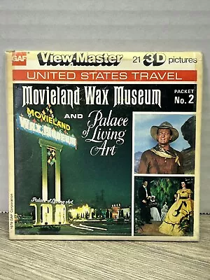 View-Master Movieland Wax Museum And Palace Of Living Art Packet Reel Packet 79’ • $14.95