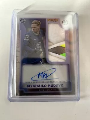 2022-23 Topps Merlin UEFA Club Competitions /99 Mykhailo Mudryk Rookie Auto RC • £35