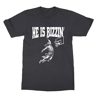 He Is Rizzin Jesus Basketball Easter Holiday Unisex T-Shirt • $17.99
