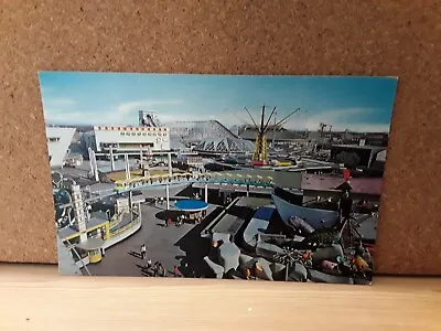 Postcard Pleasure Beach Blackpool. Big One Rollercoaster & Fairground Rides • £4
