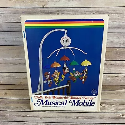 Dolly Toys Wonderful World Of Disney Musical Mobile #617 Vintage 1980? • $18.60
