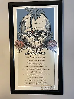 $200 • Buy Vintage DEFTONES CONCERT POSTER 2003 Tour. Derek Hess Design LITHO 701/1000