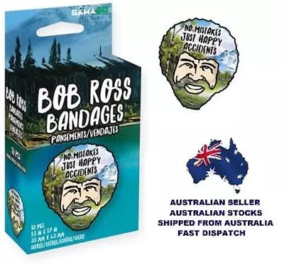 Gamago - BOB ROSS ADHESIVE BANDAGES - No Mistakes Just Happy Accidents ~ NEW • $7.99