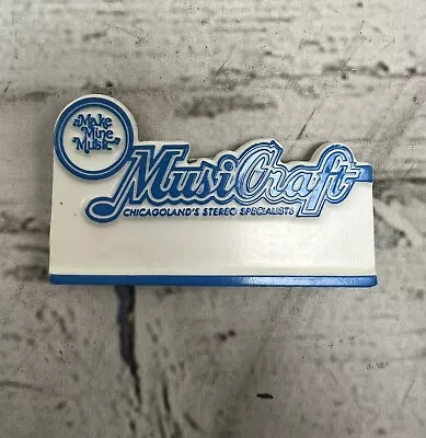 VTG Muiscraft  Make Mine Music  Plastic Employee Workers Name Tag Pin Nameplate • $10