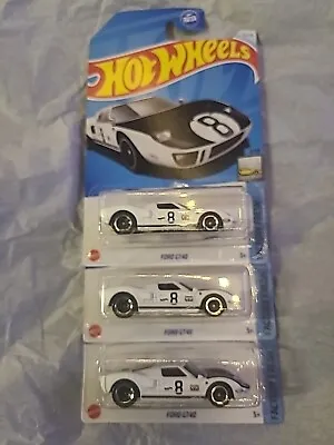 Hot Wheels 2024 A Case Ford GT40 White 8 Ball (Lot Of 3) • $5.99