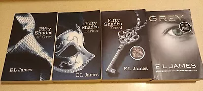 50 Fifty Shades Of Grey Darker Freed 4 Book Collection. Paperback Set EL James • £10