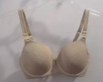 Thyme Maternity Apparel Group Underwire Molded Cup Nursing Bra Beige Size 34D • $4.97