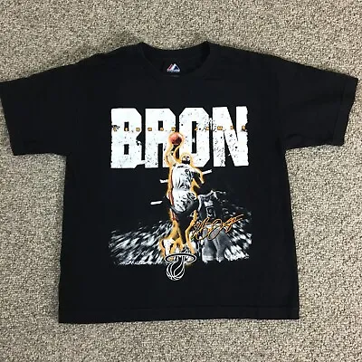 LeBron James T Shirt Youth Large Black Crew Neck Short Sleeve Cotton • $12.99