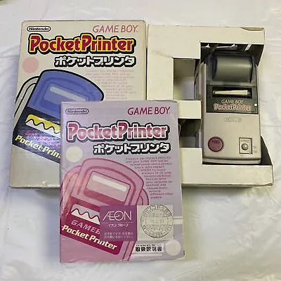 Tested Nintendo Gameboy Pocket Printer MGB-007 Gray Box Manual Free Shipping • £112.68