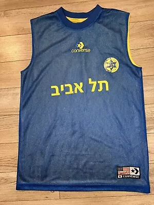 Omri Casspi Maccabi Elektra Tel Aviv Israel Basketball Converse Jersey SM Small • $174.99