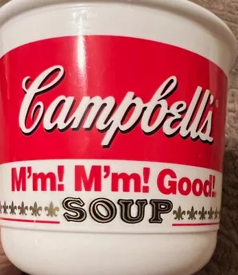 Vintage 1992 Anchor Hocking Campbell's Soup Mug Cup  M'm! M'm! Good!  • $19.95