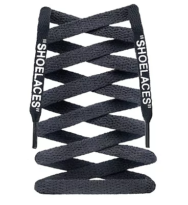 LitLaces - Off White Inspired Custom Printed  SHOELACES  Flat Silk Screen • $9.99