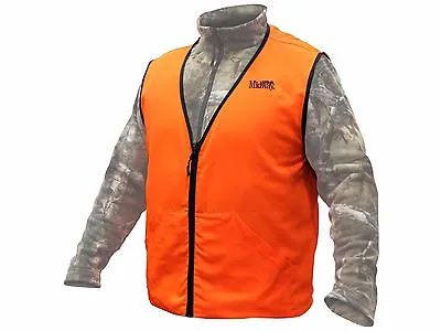 $29.99 • Buy Men's Blaze Orange Vest Hunting Shooting Emergency Safety 2 Pockets QUALITY VEST