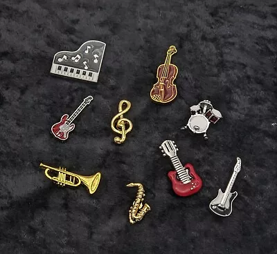 Fun MUSIC INSTRUMENT Musical Hobby LAPEL PIN Brooch Badge Gift Dress Accessory • $9.95