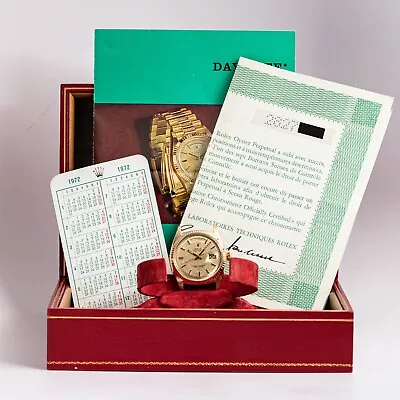 Vintage Rolex Day-Date Head Ref. 1803 W/Rare Linen Dial Box Papers Books 2mil • $9995