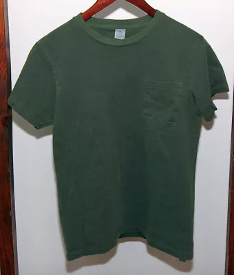 NWOT Velva Sheen Olive Green Mens Pocket T-Shirt Medium Made In USA • $50