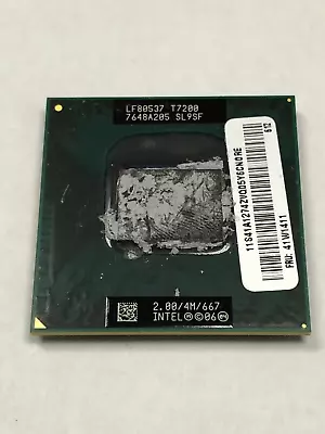 Intel Pentium CPU SL9SF Socket 478-pin Micro-FCPG 00/4M/667 LF80537 T7200 • $12.95