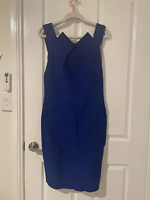 Roland Mouret Dark Blue Dress Size 14 AU Or 10US • $100